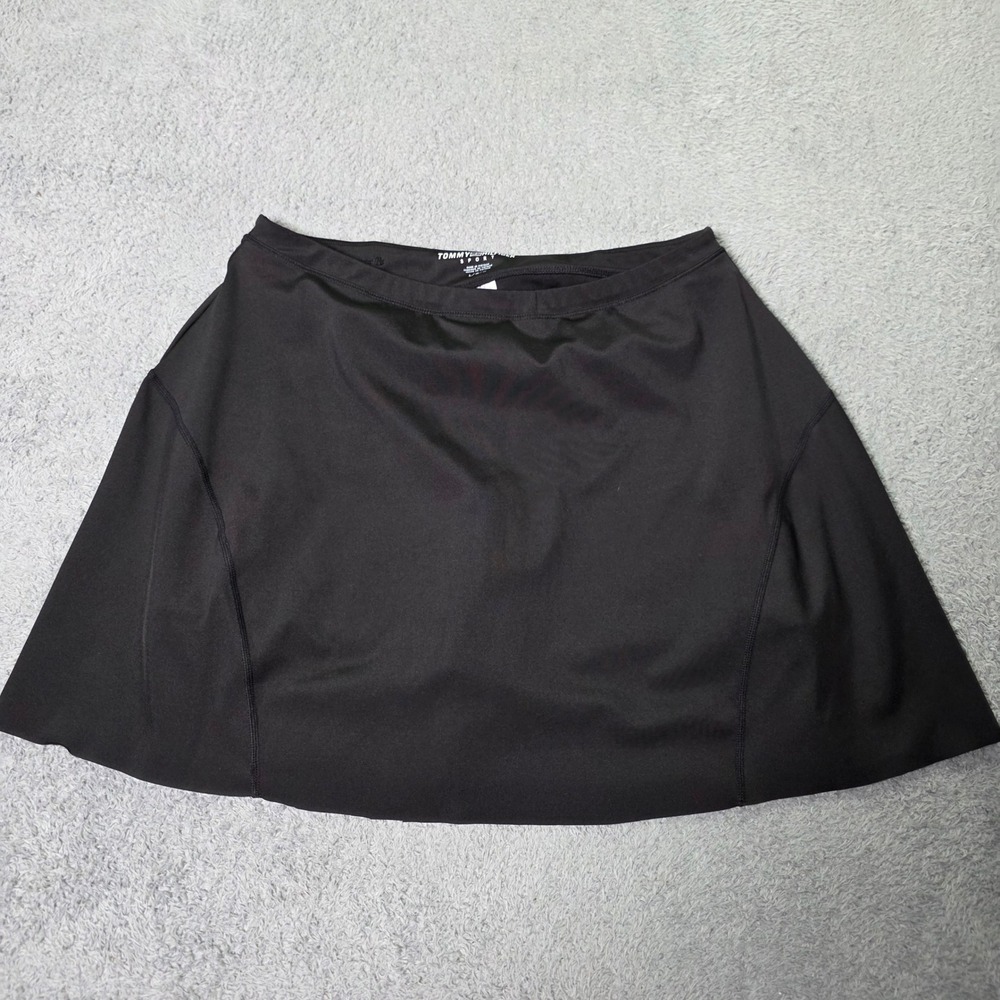 Tommy Hilfiger Sport Womens Large Skort Black Athletic Tennis Golf